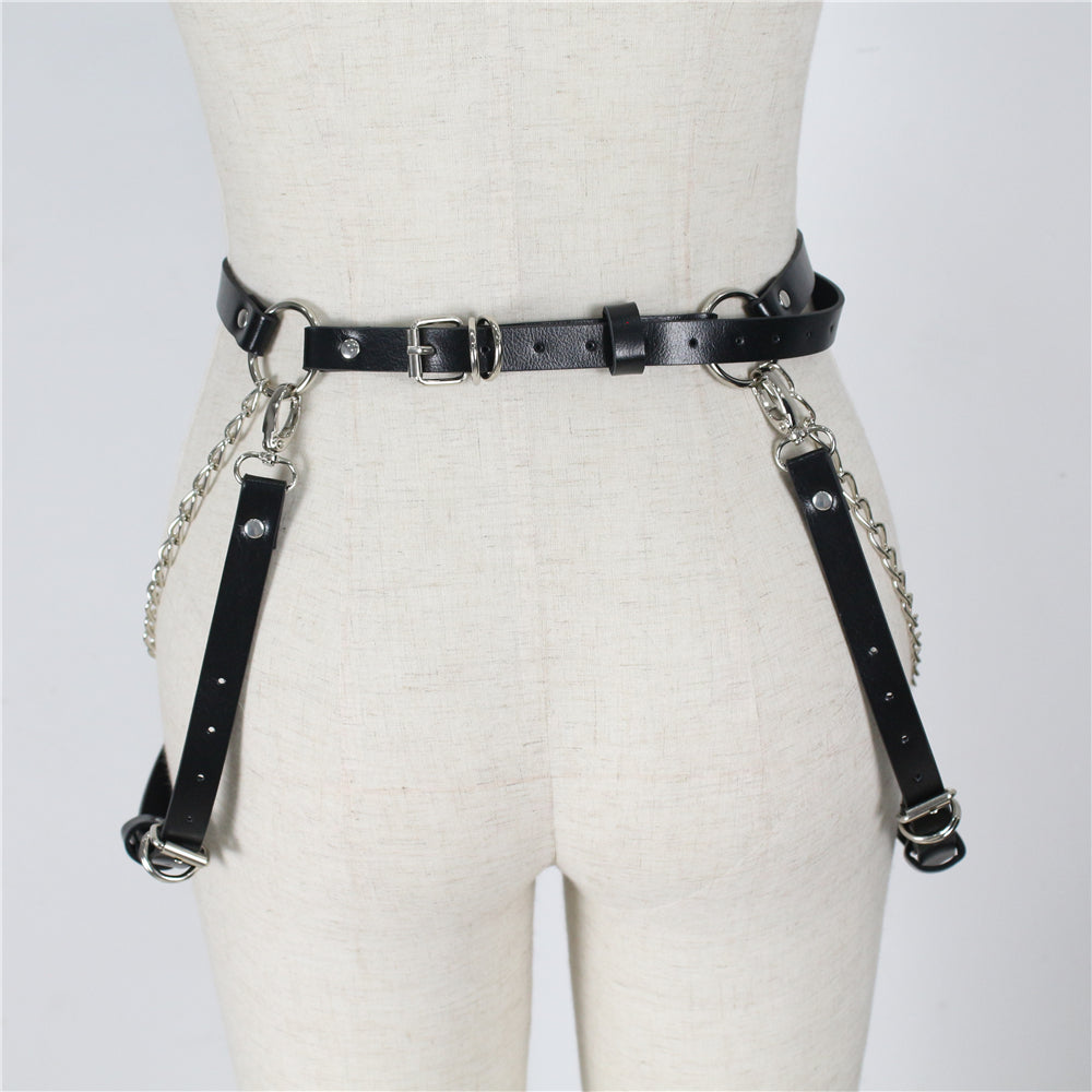 Adjustable Leather Harness Belt. - - buy epic deals