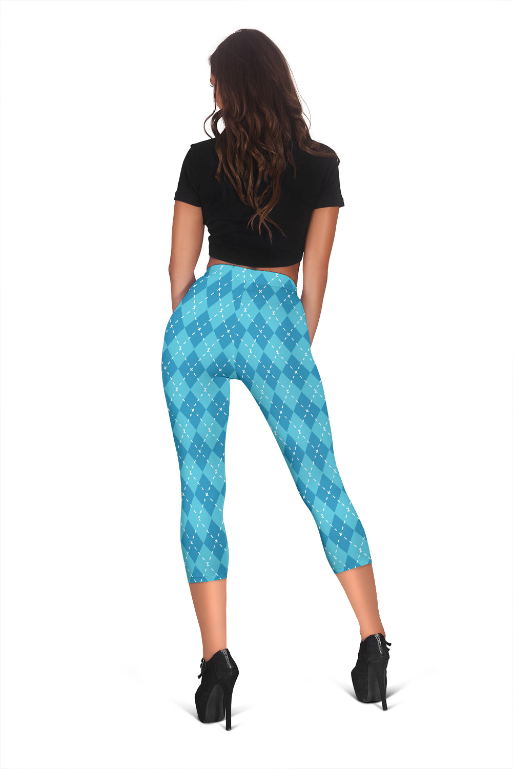 Blue Argyle Womens Capris - - buy epic deals