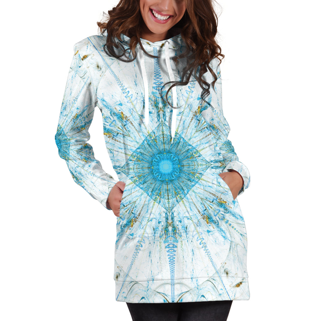 Fractal Mandala Women's Hoodie Dress - - buy epic deals
