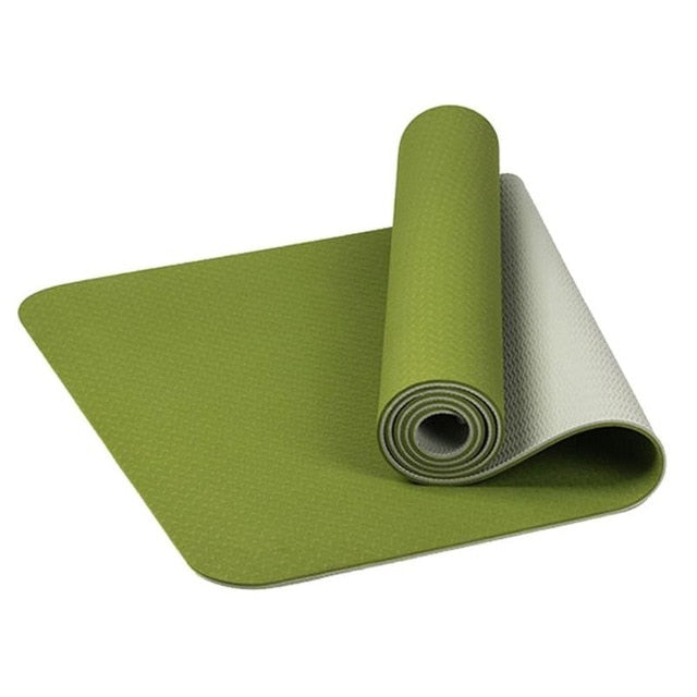 Comfortable Yoga Mat 6mm Thick Non-slip for Yoga, Pilates, Gym, Exercise, Sport Pads for Fitness Training, Body Building and Workouts - Fitness - buy epic deals