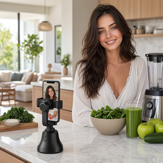 Helen from Beauty of Health with Genie 360 Face-Tracking Smart Video Selfie Gimbal