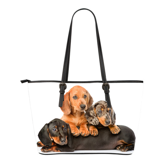 Dachshund Small Leather Tote -  - buy epic deals
