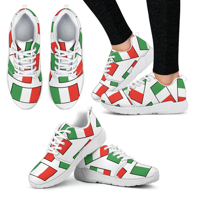 ITALY'S PRIDE! ITALY'S FLAGSHOE - Women's Athletic Sneaker (white bg - white lace) -  - buy epic deals