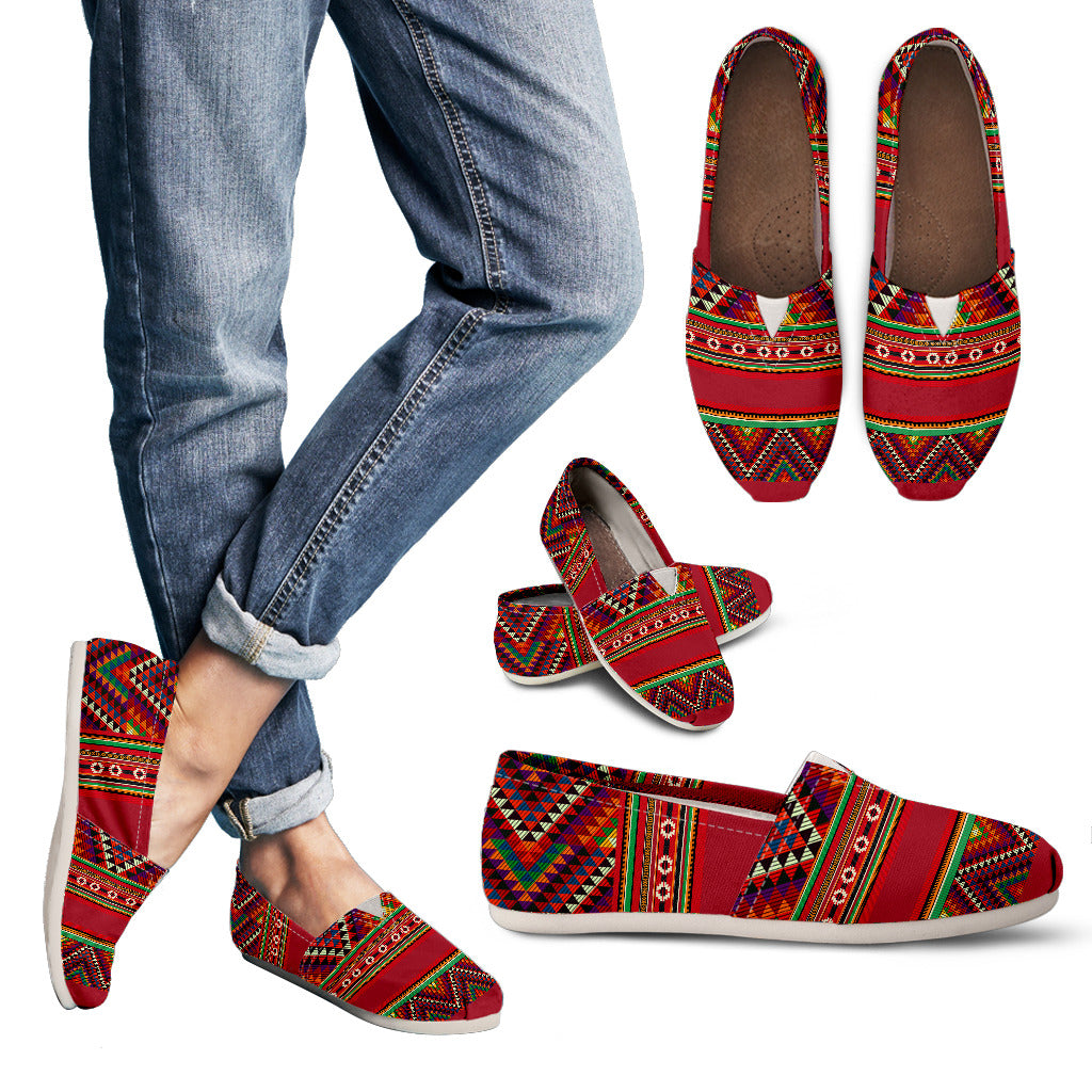 Red Aztec Handcrafted Casual Shoes -  - buy epic deals