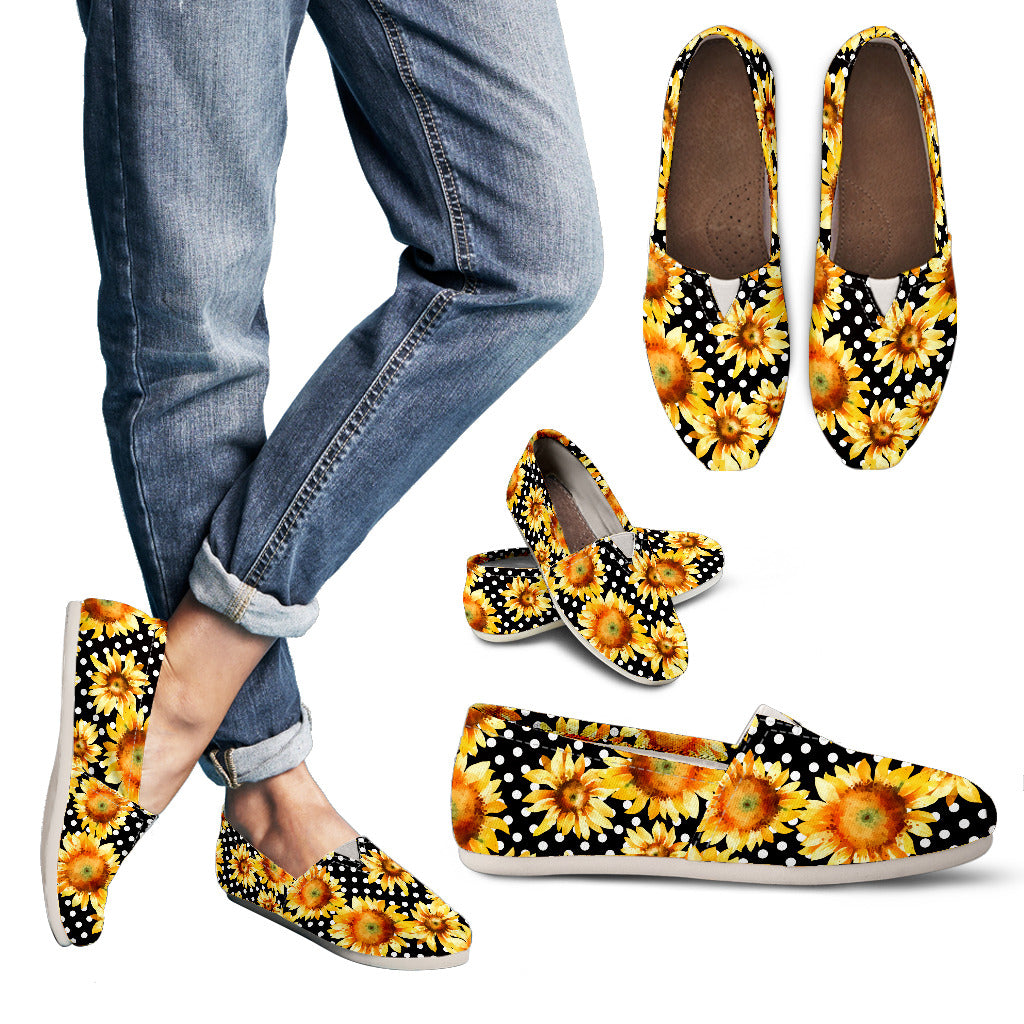 Casual Sunflower Polka Dot