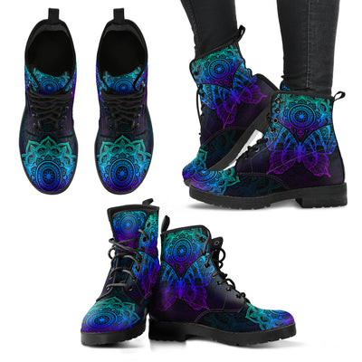 Handcrafted Mandala Butterfly Boots -  - buy epic deals