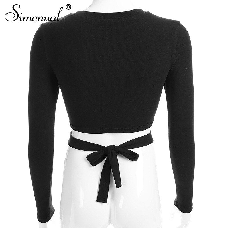 Bow Tie Black Sweater by Simenual