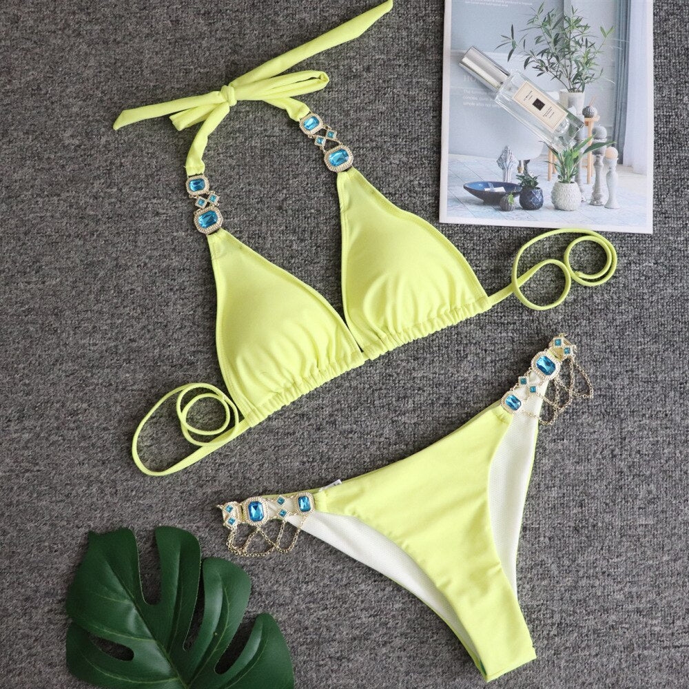 Epic Bikini Sets Decorated with Gems 💎 and Chains