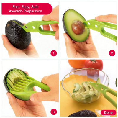 Easy 3-in-1 Avocado Preparation Tool Split Pit Scoop Slice - Kitchen - buy epic deals