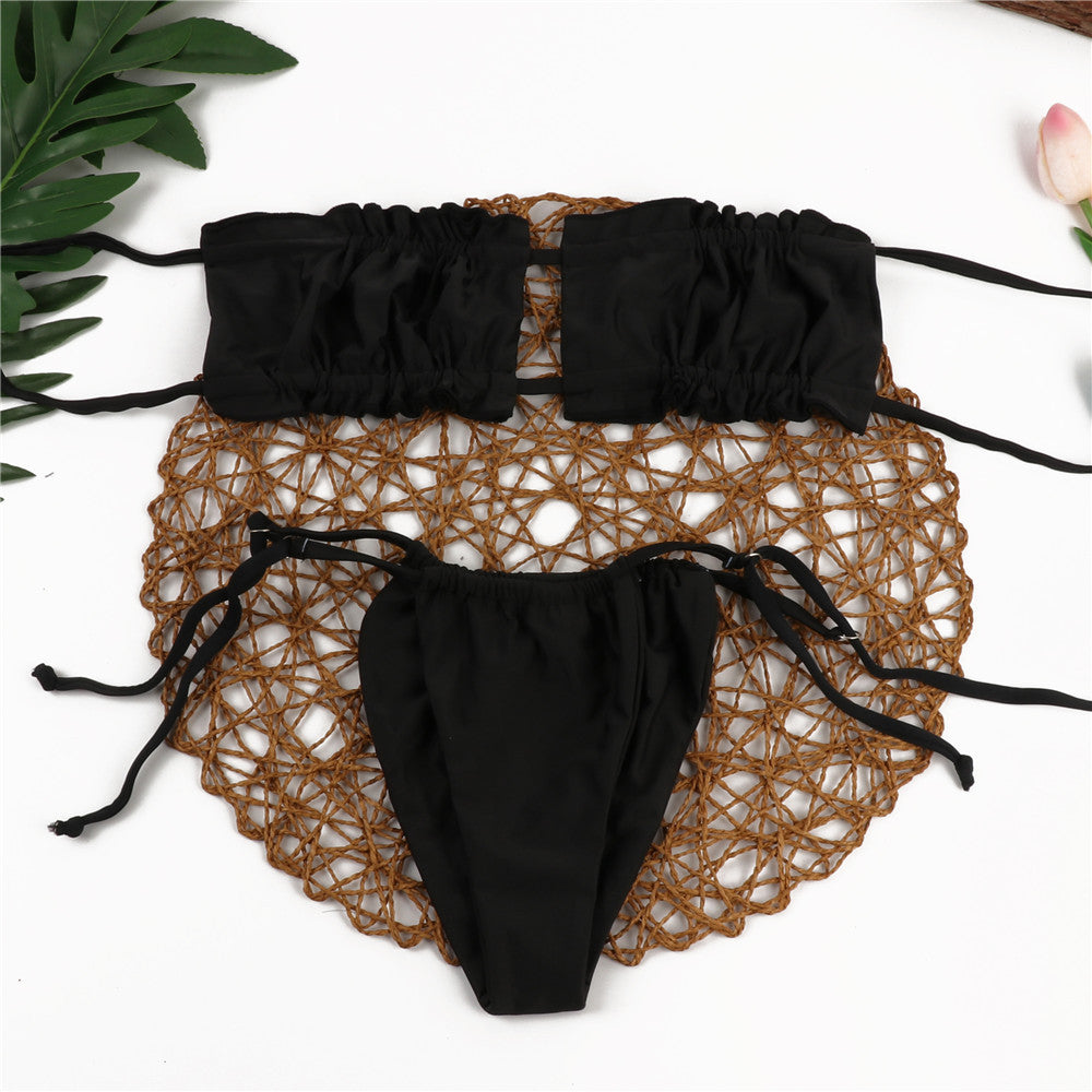 Sexy Parted Bandeau Bikini 😍 👙 -  - buy epic deals