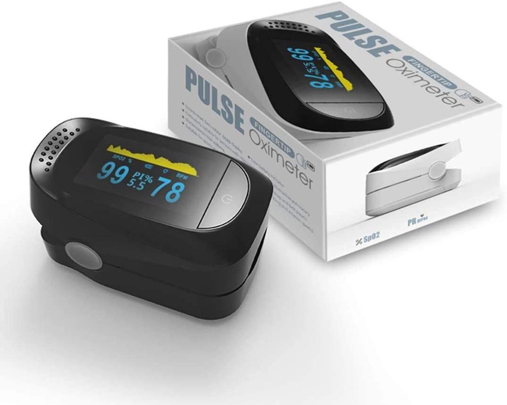 Pulse Oxymeter Fingertip, Blood Oxygen Saturation Heart Rate Monitor