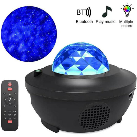 Bluetooth Colorful Starry Sky Projector USB Voice Control Music Player LED Night Light