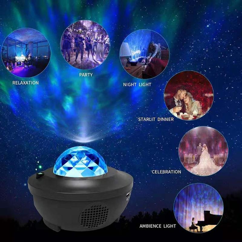 Galaxy Starry Bluetooth Night Lamp LED Star Projector Night Light