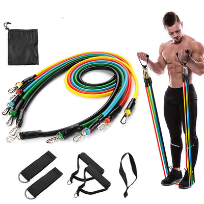 11 piece  set Fitness Resistance Bands - Equipment & Accessories - buy epic deals