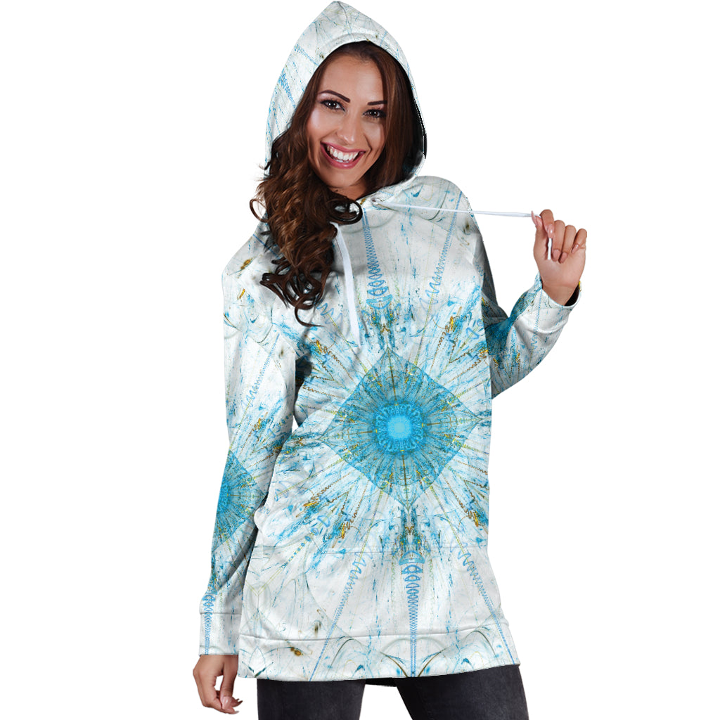 Fractal Mandala Women's Hoodie Dress -  - buy epic deals