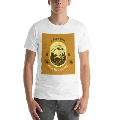 A Papa Bear And His Honey Short-Sleeve Unisex T-Shirt -  - buy epic deals