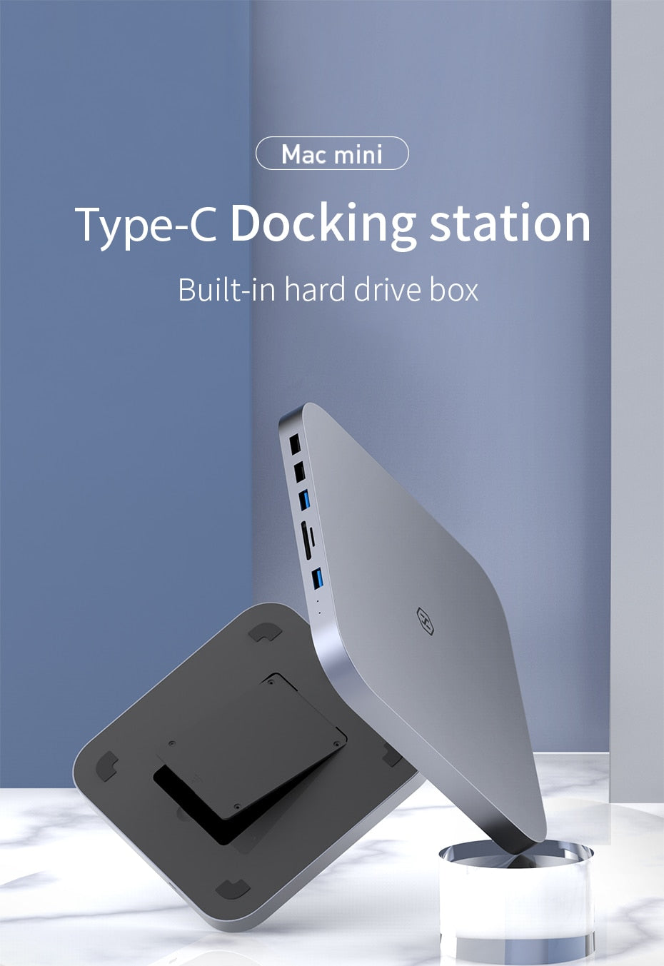USB-C Hub with SATA Hard Drive Enclosure for Mac Mini or Mac Book Pro - Accessories - buy epic deals