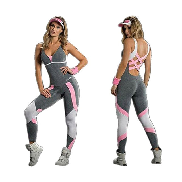 Tracksuit Sports Wear Yoga Set Fitness Top Running Sportswear Soft Yoga Jumpsuit Gym  One Piece Set - Fitness - buy epic deals