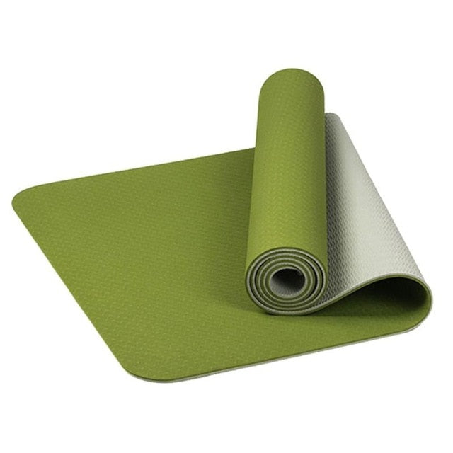 Comfortable Yoga Mat 6mm Thick Non-slip  for Yoga, Pilates, Gym, Exercise, Sport Pads for Fitness Training, Body Building and Workouts - Fitness - buy epic deals