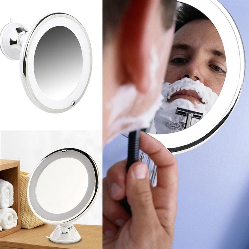 7X Magnifying Makeup Mirror LED Illuminated - 360 ° Rotating Cosmetic Mirror with Suction Cup Locking Base - Mirror - buy epic deals